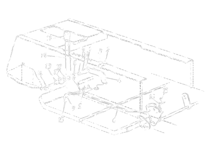 Shift Lever Support Assembly Diagram and Parts List for 13AH660F372 1997 Yard Machines Lawn Tractor
